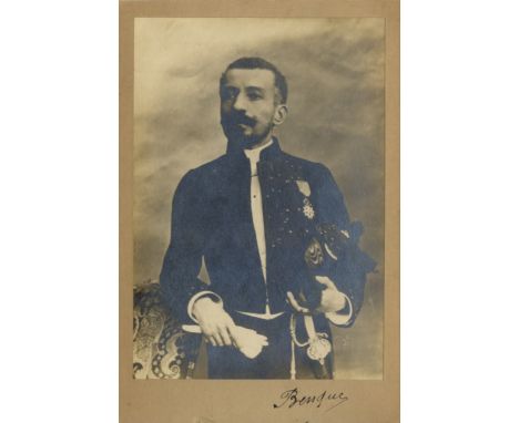 [LOTI PIERRE]: (1850-1923) French Novelist and Naval officer. Vintage unsigned cabinet photograph by Franz Benque, the image 