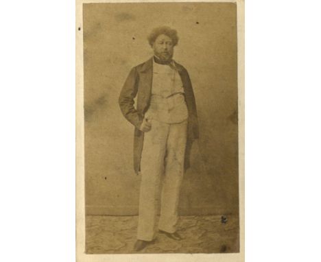 [DUMAS ALEXANDRE]: (1802-1870) Pere. French Writer of The Three Musketeers. Vintage unsigned carte-de-visite photograph, the 