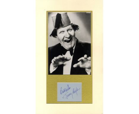 BRITISH COMEDY: Selection of signed cards, album pages, a few signed 8 x 10 photographs etc., by various British stage and te
