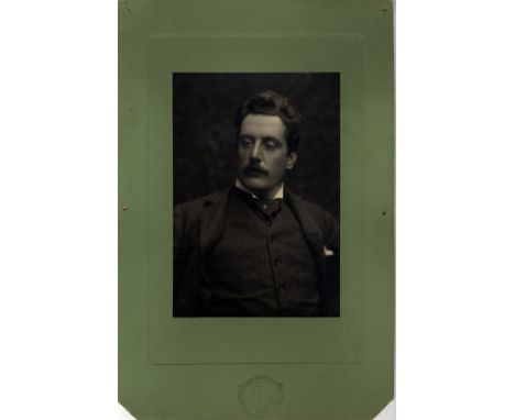 [PUCCINI GIACOMO]: (1858-1924) Italian Composer. A good, large vintage unsigned 9 x 14 photograph by the studio of Pietro Pao