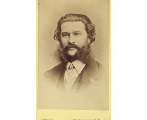 [STRAUSS JOHANN]: (1825-1899) Austrian Composer. Vintage unsigned carte-de-visite photograph, the sepia albumen print by Warr