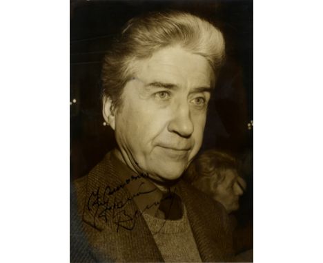 RESNAIS ALAIN: (1922-2014) French Film Director. Vintage signed and inscribed 5 x 7 photograph of Resnais in a head and shoul