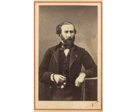 [FEUILLET OCTAVE]: (1821-1890) French Novelist &amp; Dramatist. Vintage unsigned carte-de-visite photograph, the albumen prin