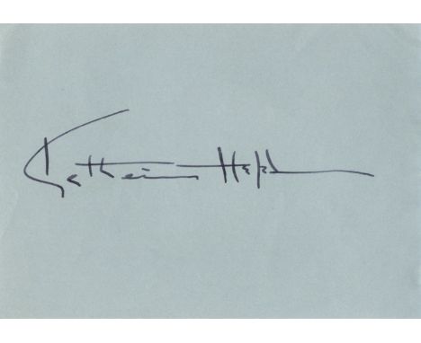 HEPBURN KATHARINE: (1907-2003) American Actress, Academy Award winner. Vintage dark fountain pen ink signature ('Katharine He