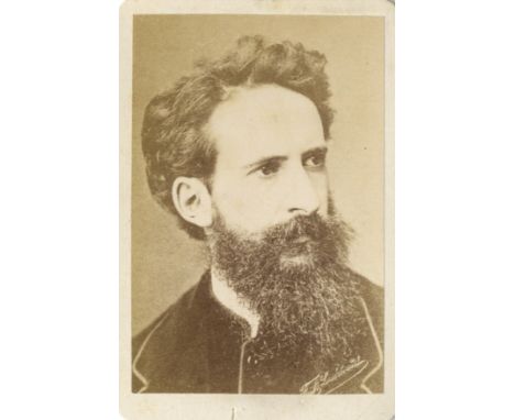 [MAKART HANS]: (1840-1884) Austrian Painter, a major influence on Gustav Klimt. Vintage unsigned carte-de-visite photograph, 