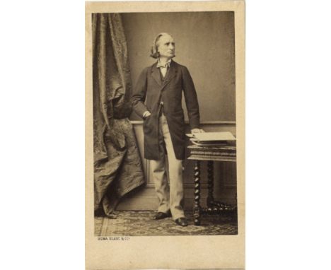 [LISZT FRANZ]: (1811-1886) Hungarian Composer. Vintage unsigned carte-de-visite photograph, the sepia albumen print by Numa B