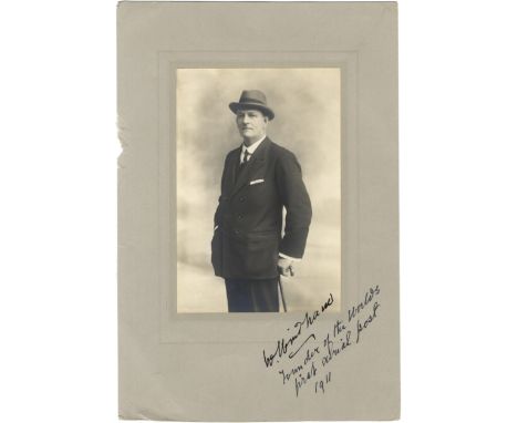 WINDHAM WALTER: (1868-1942) British Aviation Pioneer who established the world's first airmail services. Vintage signed 7 x 1