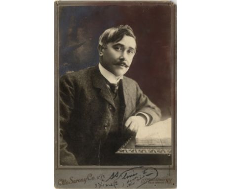 [MAETERLINCK MAURICE]: (1862-1949) Belgian Playwright &amp; Poet, Nobel Prize winner for Literature, 1911. Vintage unsigned c
