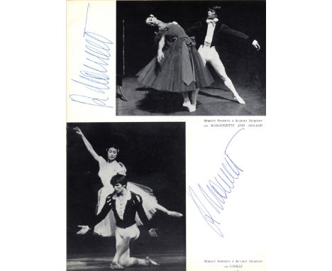 BALLET: Selection of vintage printed 4to programmes and slightly larger, each multiple signed to inside pages (many alongside
