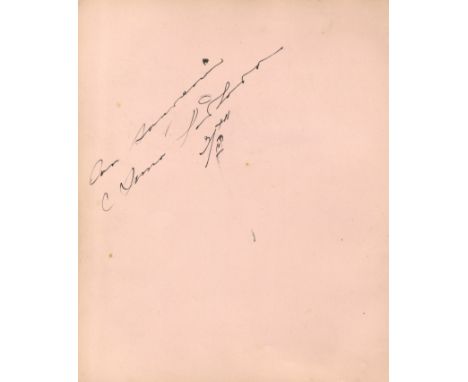 AUTOGRAPH ALBUM: An 8vo autograph album containing over 50 signatures by various ballet dancers, classical musicians and sing