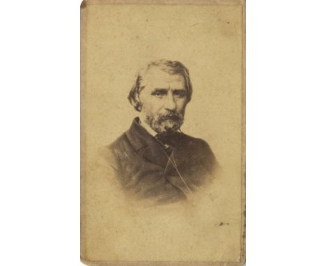 [TURGENEV IVAN]: (1818-1883) Russian Novelist and Playwright. Vintage unsigned carte-de-visite photograph, the sepia albumen 