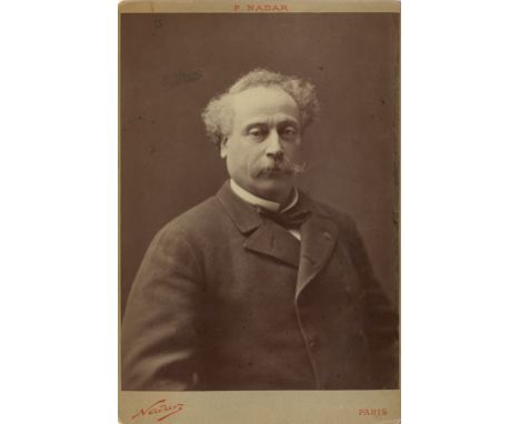 [DUMAS ALEXANDRE]: Fils (1824-1895) French Author and Dramatist. Vintage unsigned cabinet photograph by Nadar of Paris, the e