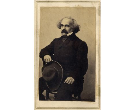 [HAWTHORNE NATHANIEL]: (1804-1864) American Novelist. Vintage unsigned carte-de-visite photograph, by an unidentified photogr