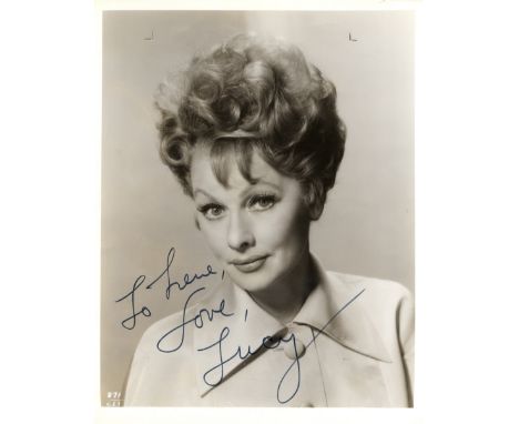 BALL LUCILLE: (1911-1989) American Film Comedienne. Signed and inscribed 8 x 10 photograph of Ball in a head and shoulders po