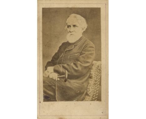 [TURGENEV IVAN]: (1818-1883) Russian Novelist and Playwright. Vintage unsigned carte-de-visite photograph by Zlatoustoff of B