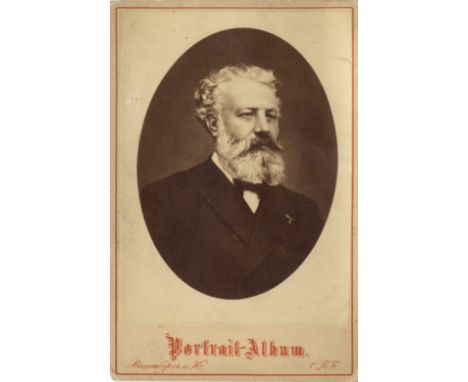[VERNE JULES]: (1828-1905) French Author, a pioneer of the Science Fiction genre. Vintage unsigned cabinet photograph by Wese