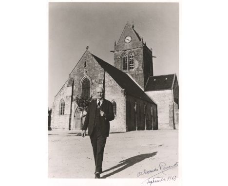 [D-DAY]: RENAULD ALEXANDRE (1891-1966) French Mayor of Ste. Mere Eglise who witnessed the first paratroopers land in Normandy