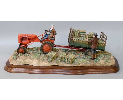 Border Fine Arts 'Cut and Crated' (Allis Chalmers Tractor), model No. B0649 by Ray Ayres, limited edition 1467/2001, on wood 