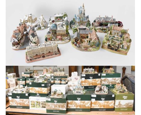 Lilliput Lane: A collection of approximately over forty models including "Pockerley Mannor - Beamish" model No. L2432, limite