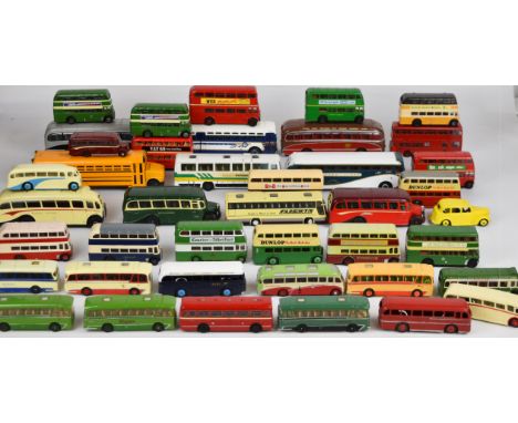 Forty diecast model buses and coaches to include vintage Dinky examples.