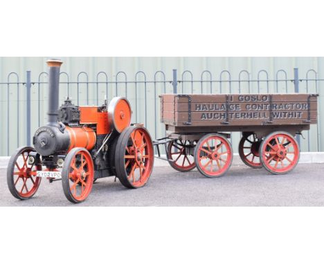 Tasker Little Giant 4 inch scale live steam model traction engine or road locomotive, built by the award winning late Harry C