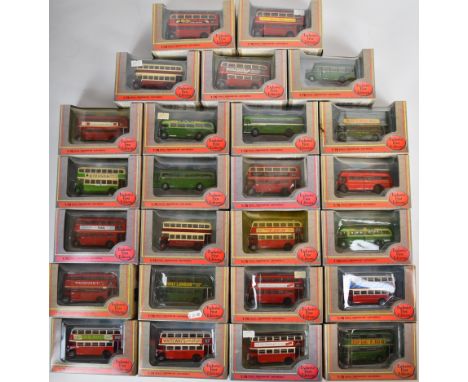 Twenty-five Gilbow Exclusive First Editions (EFE) 1:76 scale diecast model buses to include Guy Special GS34 Cobham Bus Museu