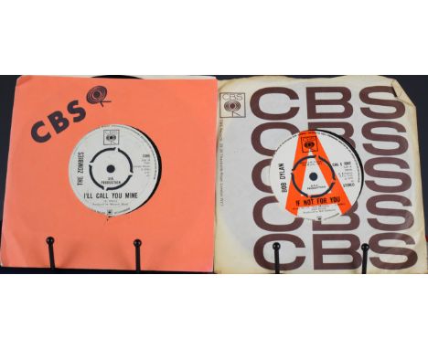 Two UK CBS demos comprising The Zombies Time of The Season (CBS3380) and Bob Dylan If Not For You (CBS7092)