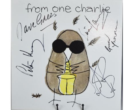 Charlie Watts Autographed - From One Charlie CD boxset, invitation and book, all signed by The Rolling Stones drummer Charlie