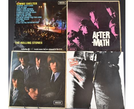 The Rolling Stones - Four LPs comprising Sticky Fingers (COC 59100), No2 (LK4661) mono, Aftermath (LK4786) mono and Gimme She