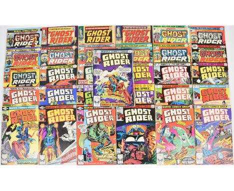Forty-six Bronze Age Ghost Rider comics by Marvel (1973) to include issue #2, first appearance of Daimon Hellstrom with Son o