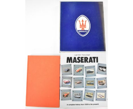Maserati A Complete History from 1929 to the Present, translated from the original text by Donald Kanfer by Luigi Orsini &amp