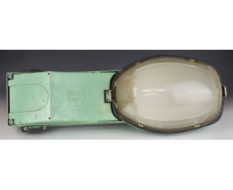 Mid century modern / vintage 'Holophane France' street lamp, height 69cm