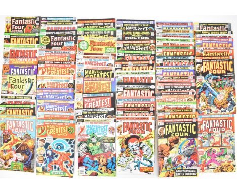 Fifty-five Silver and Bronze Age Fantastic Four related comics by Marvel.