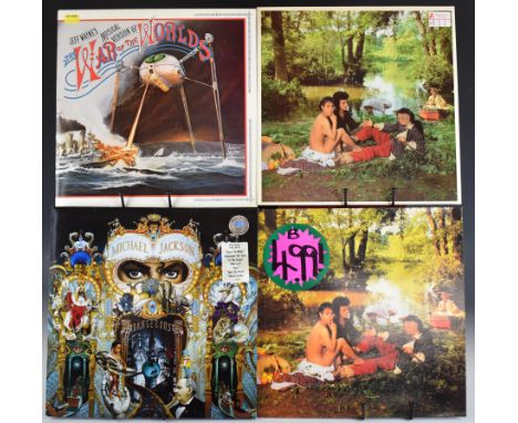 Approximately fifty five LPs including Michael Jackson Dangerous, Thriller, Off The Wall and Bad, Jeff Wayne, Slade, Bow Wow 