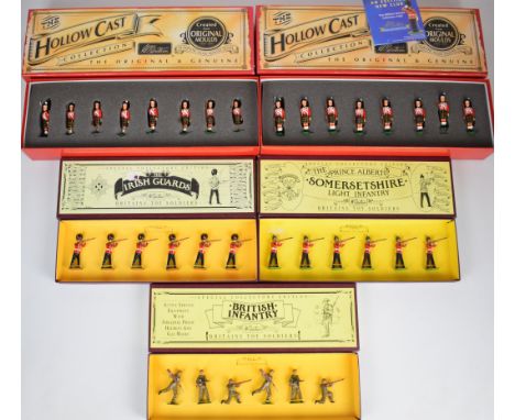 Five Britains metal soldier boxed sets comprising British Infantry 8803, The Prince Albert Somersetshire Light Infantry 8804,