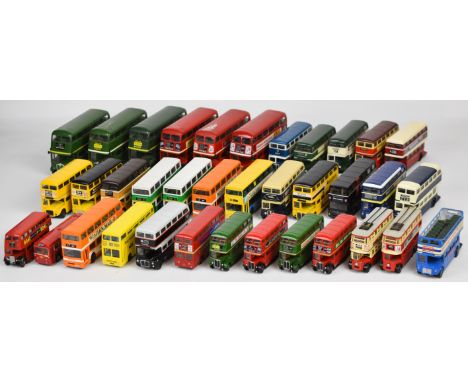 Sixty diecast model buses and coaches to include Corgi, Exclusive First Editions and Solido.