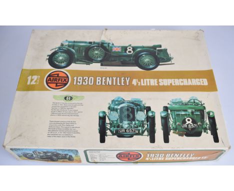Airfix Connoisseurs Series 1:12 scale 1930 Bentley 4.5L Supercharged plastic model kit 2001, unassembled in sealed bags with 