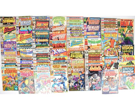 Eighty-four Bronze and Silver Age Marvel comics to include Doctor Strange, Ghost Rider, Conan, The Invincible Iron Man, The I