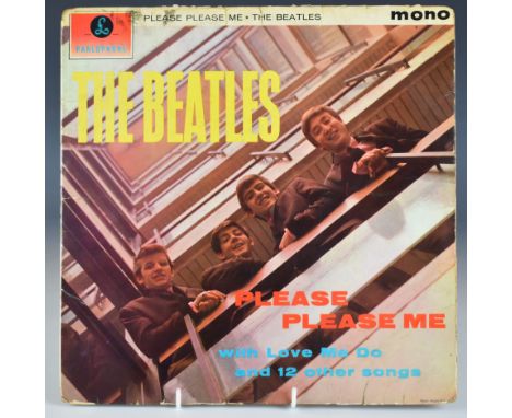 The Beatles - Please Please Me black and gold label mono UK first pressing mono album&nbsp;(PMC 1202) with&nbsp;stamper codes