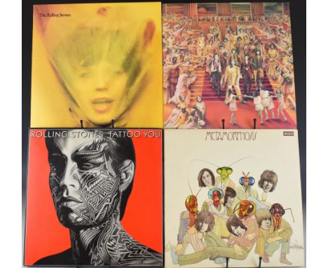 The Rolling Stones - Four LPs comprising Goats Head Soup with gatefold sleeve and two inserts, It's Only Rock n Roll, Metamor