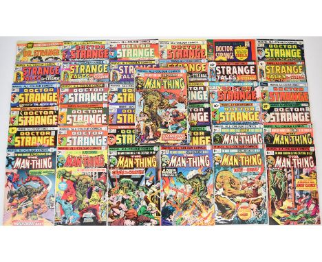 Fifty-two Bronze Age Marvel comics comprising titles Man-Thing, Doctor Strange and 2001: A Space Odyssey.