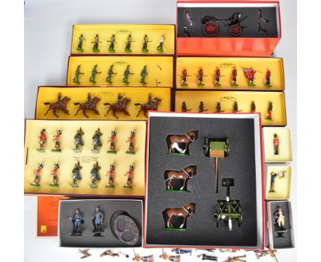 Twelve Britains and similar metal soldier boxed sets to include 2nd Sirmoor Gurkha Rifles, The 15th Ludhana Sikhs, The 127th 