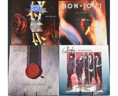 Fifteen Heavy Rock / Hard Rock / Prog Rock LPs including AC/DC Who Made Who, Pink Floyd Delicate Sound Of Thunder, Whitesnake