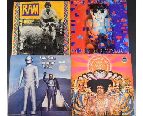 Thirty eight Rock and Pop LPs including Ringo Starr Goodnight Vienna, Paul McCartney Tug of War, Ram and Red Rose Speedway, J