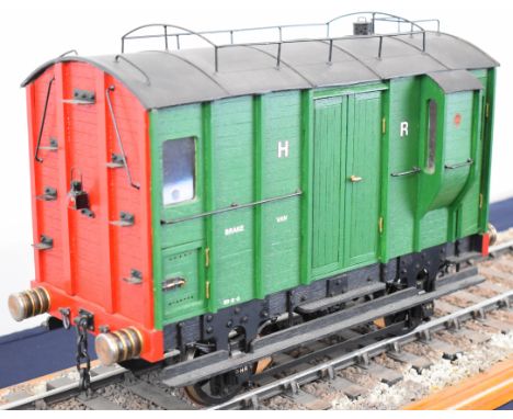 Prize winning exhibition standard 3&frac12; inch gauge model Highland Railway brake van,&nbsp;built by the award winning late