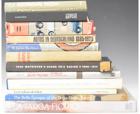 La Targa Florio by Gattopardi Piloti Gentiluomini, published Novecento 1986 (text in Italian)&nbsp;illustrated hardback folio