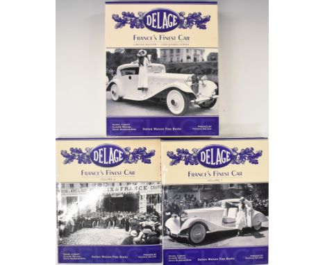 [SIGNED] Delage France’s Finest Car by Daniel Cabart & Claude Rouxel, with English translation and additional text by David B