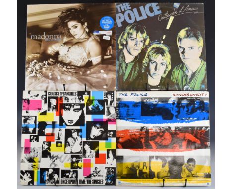 Approximately sixty five Rock / Pop / New Wave LPs including Siouxsie &amp; The Banshees, The Police, Madonna, U2, John Lenno