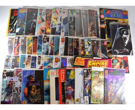 Over fifty Dynamic Forces exclusive signed comics, each with certificate of authenticity together with a small collection of 