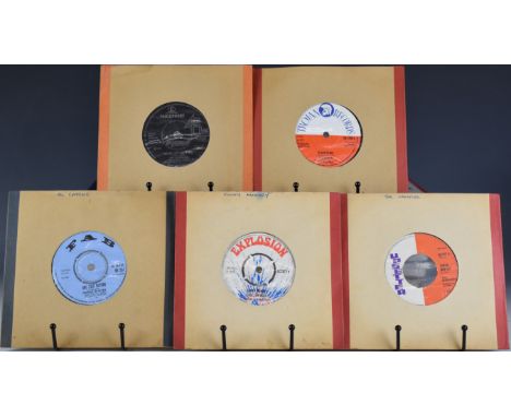 Ten Reggae and Ska UK 7" records including Dice The Boss Funky Monkey (Explosion EX2017), Bleechers / Upsetters Check Him Out
